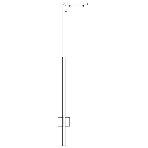 Vinkelstander16x50 cm ben