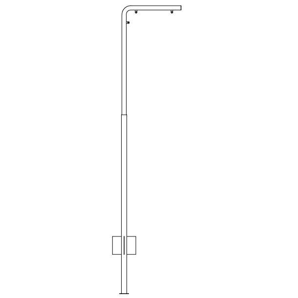 Vinkelstander16x60 cm ben