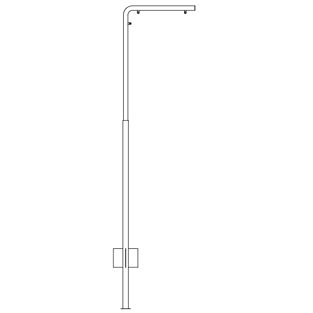 Vinkelstander16x70 cm ben