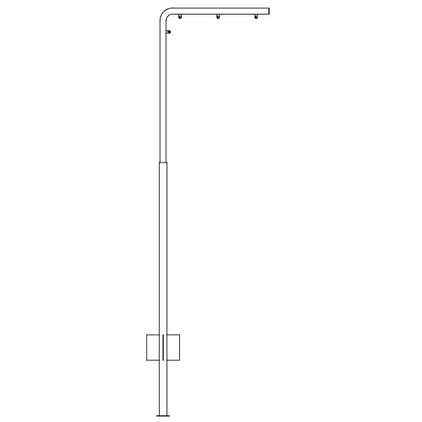 Vinkelstander16x80 cm ben