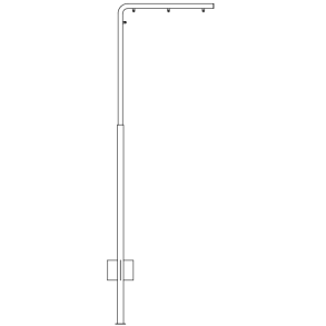 Vinkelstander16x90 cm ben