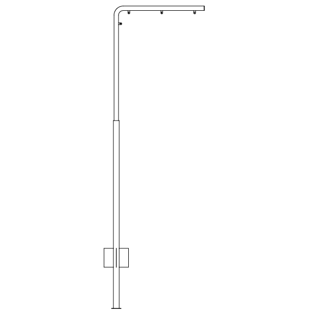 Vinkelstander16x90 cm ben