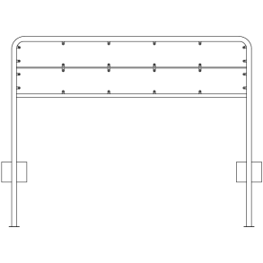 Galge lav 2x23,5x225 cm