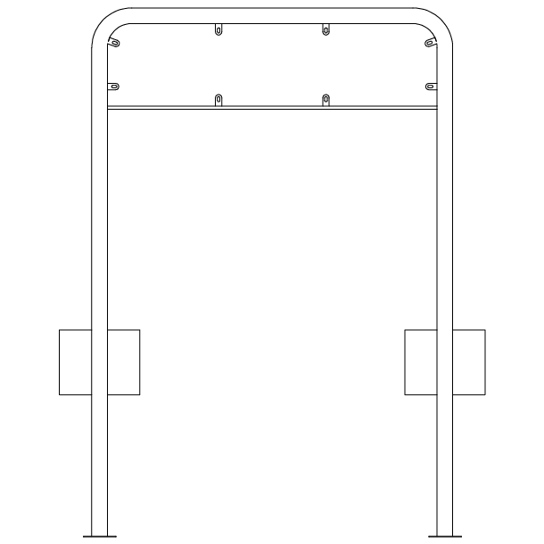 Galge lav 23,5x100 cm