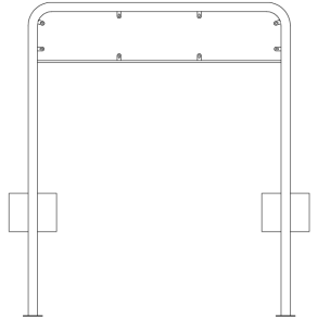 Galge lav 23,5x125 cm
