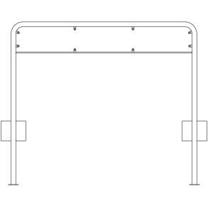 Galge lav 23,5x175 cm