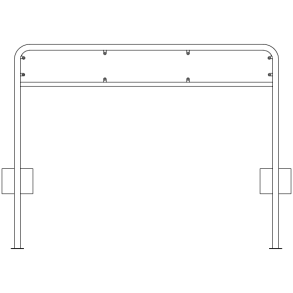 Galge lav 23,5x200 cm