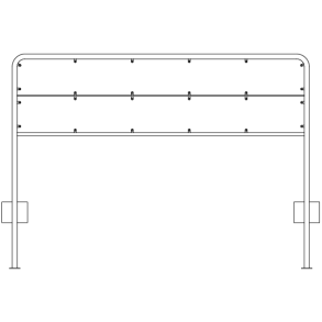 Galge lav 2x33x275 cm