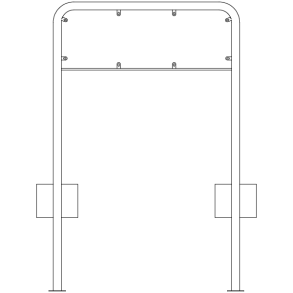 Lav galge til 33 cm høje tavler