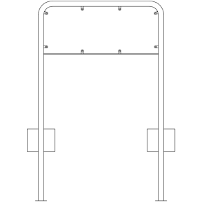 Lav galge til 40 cm høje tavler