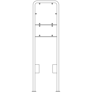 Galge lav 50x50 + 25x50 cm