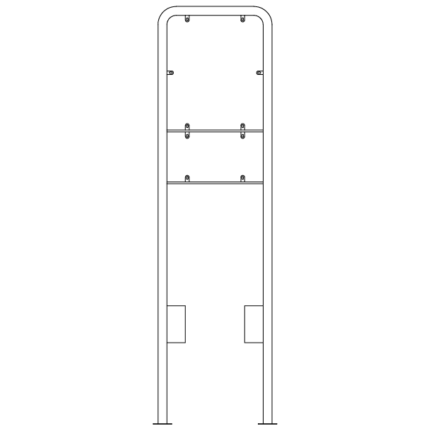 Galge lav 60x50+25x50 cm