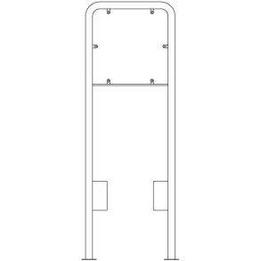 Lav galge til 50 cm høje tavler