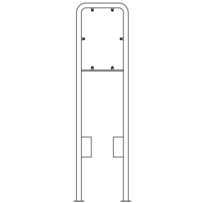 Lav galge til 60 cm høje tavler