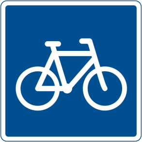 E21,1 - Anbefalet rute for cyklister