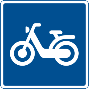 E21,4 - Anbefalet rute for knallert