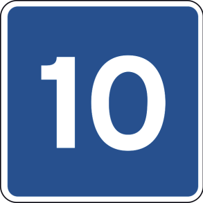 E39-10 - Anbefalet hastighed