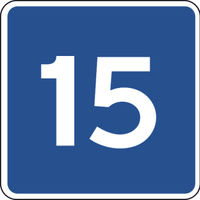 E39-15 - Anbefalet hastighed