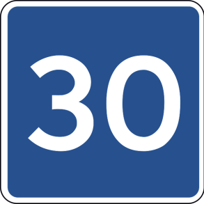 E39-30 - Anbefalet hastighed