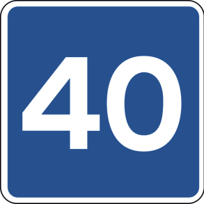 E39-40 - Anbefalet hastighed