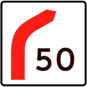 E41-50 - Hastighedsangivelse for frakørsel