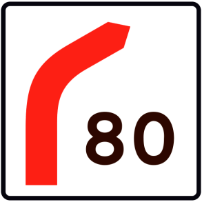 E41-80 - Hastighedsangivelse for frakørsel