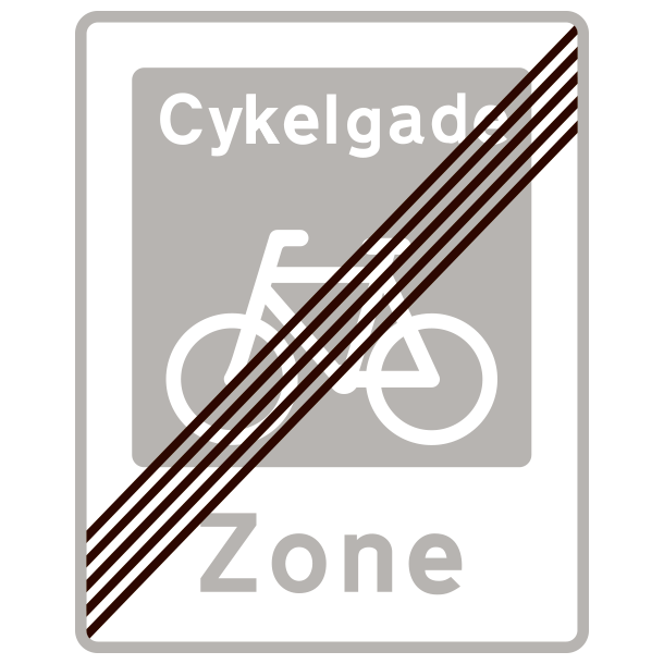 E48 - Ophr af cykelgade - 50x40cm