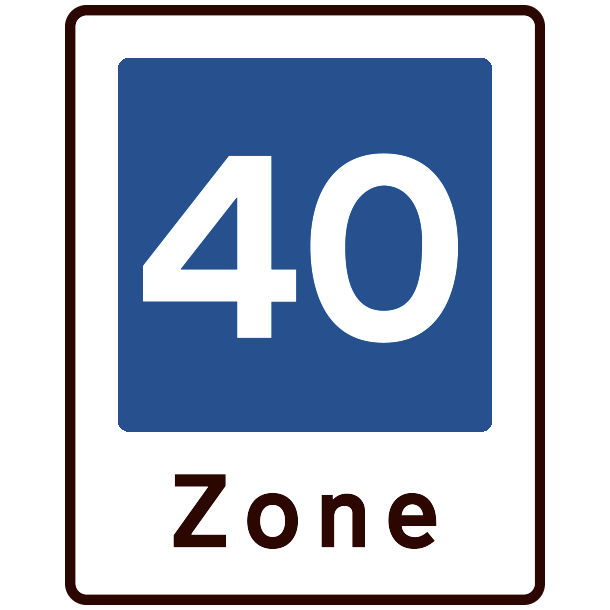 E53-40 - Omrde med fartdmpning - 60x50cm