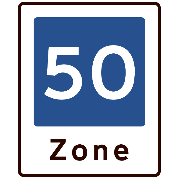 E53-50 - Omrde med fartdmpning - 50x40cm