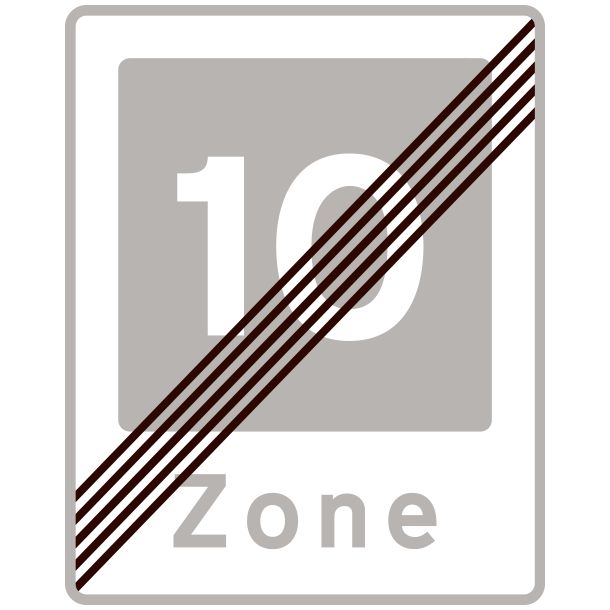 E54-10 - Ophr af omrde med fartdmpning - 60x50cm