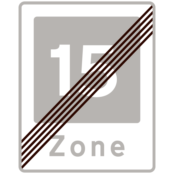 E54-15 - Ophr af omrde med fartdmpning - 60x50cm