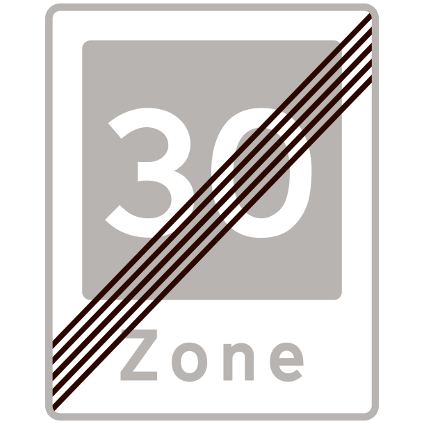 E54-30 - Ophr af omrde med fartdmpning - 60x50cm