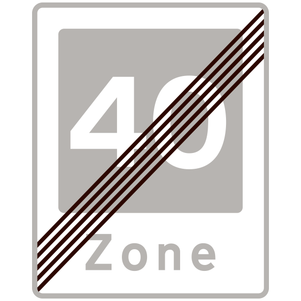 E54-40 - Ophr af omrde med fartdmpning - 60x50cm