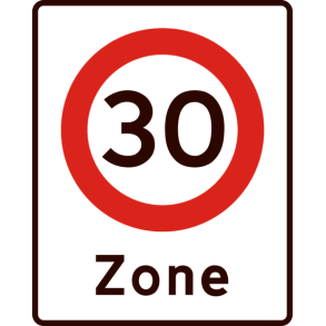 E68,4-30 - Zone med lokal hastighedsbegrænsning