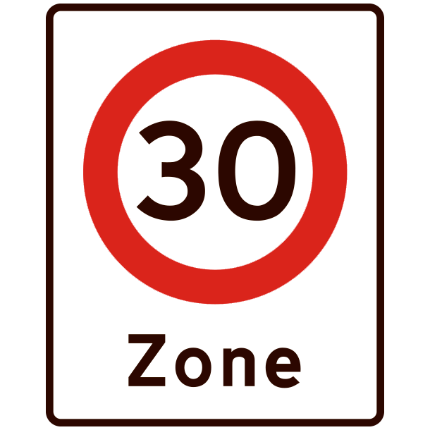 E68,4-30 - Zone med lokal hastighedsbegrnsning - 60x50cm