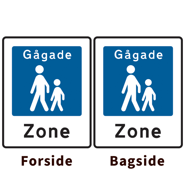 E49/E49 - Ggade - dobbeltsidet - 50x40cm