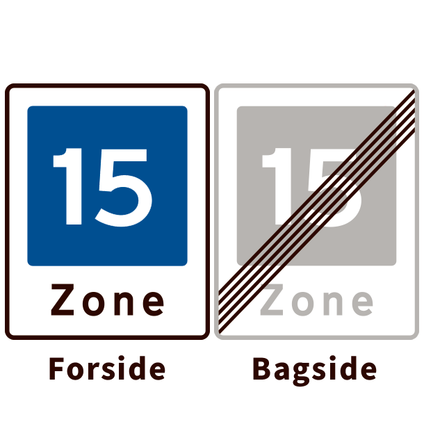 E53-15/E54-15 - Omrde med fartdmpning og ophr - dobbeltsidet - 50x40cm