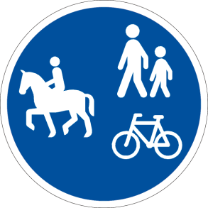 D27,1 - Fællesti ridning, fodgængere og cykler