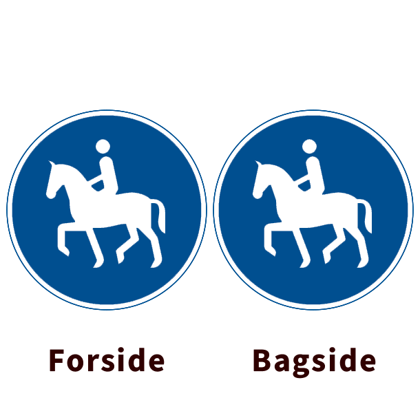 D23/D23 - Ridesti - dobbeltsidet - 70cm