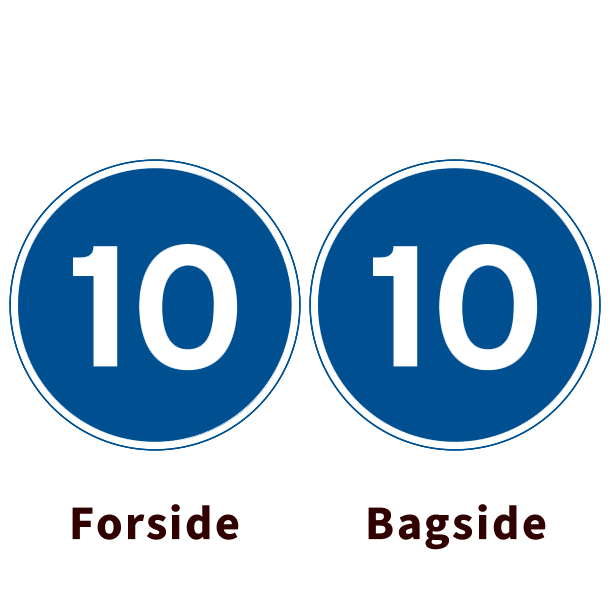 D55-10/D55-10 - Mindste hastighed - dobbeltsidet - 70cm