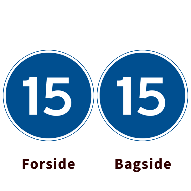 D55-15/D55-15 - Mindste hastighed - dobbeltsidet - 70cm