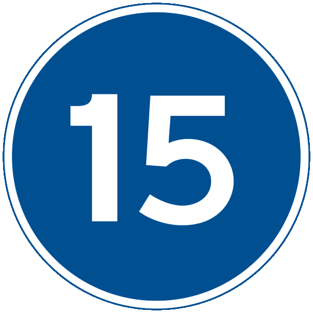 D55-15 - Mindste hastighed - 70cm