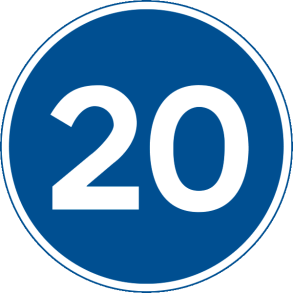 D55-20 - Mindste hastighed