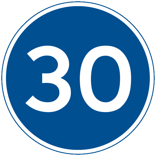 D55-30 - Mindste hastighed - 70cm