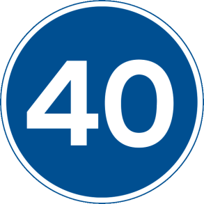 D55-40 - Mindste hastighed