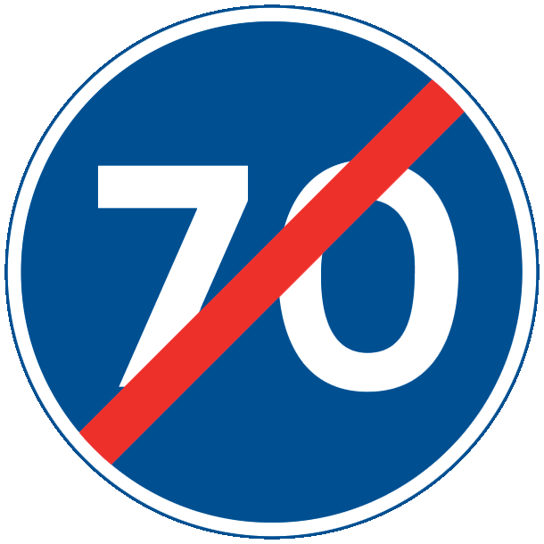 D56-70 - Oph�r af mindste hastighed - 30cm