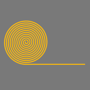 Premark rulle - 5000x100 mm - gul 