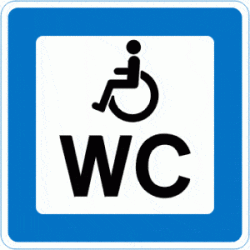 M46/M46 - Toilet - dobbeltsidet - 50x50cm