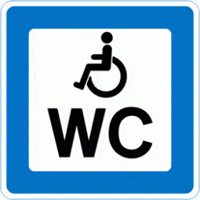 M46/M46 - Toilet - dobbeltsidet - 50x50cm