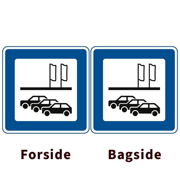 M119/M119 - Bilforhandler og lign. - dobbeltsidet - 50x50cm